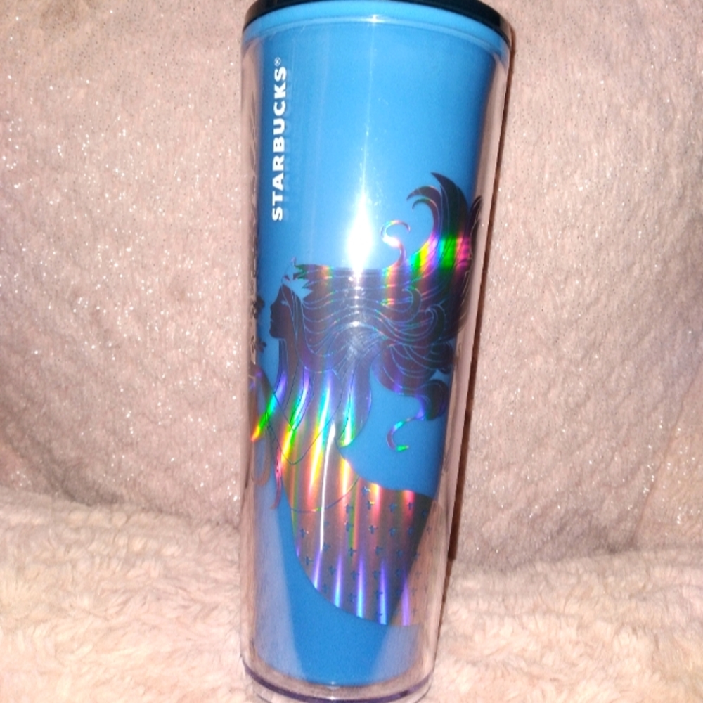 Iridescent Mermaid Starbucks tumbler
